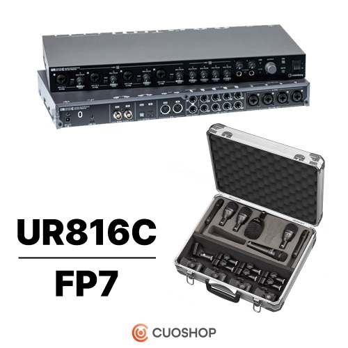 UR816C + FP7 드럼 레코딩 패키지