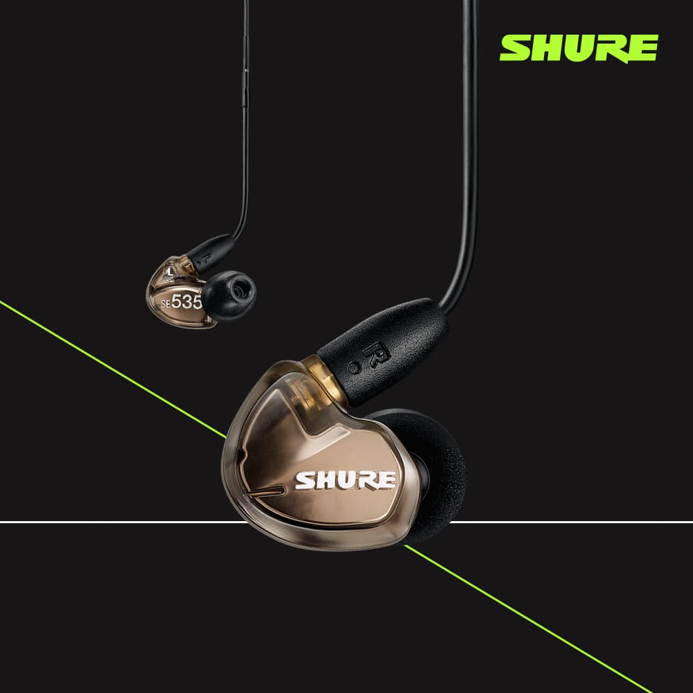 슈어 SHURE SE535 + UNI (브론즈) 이어폰