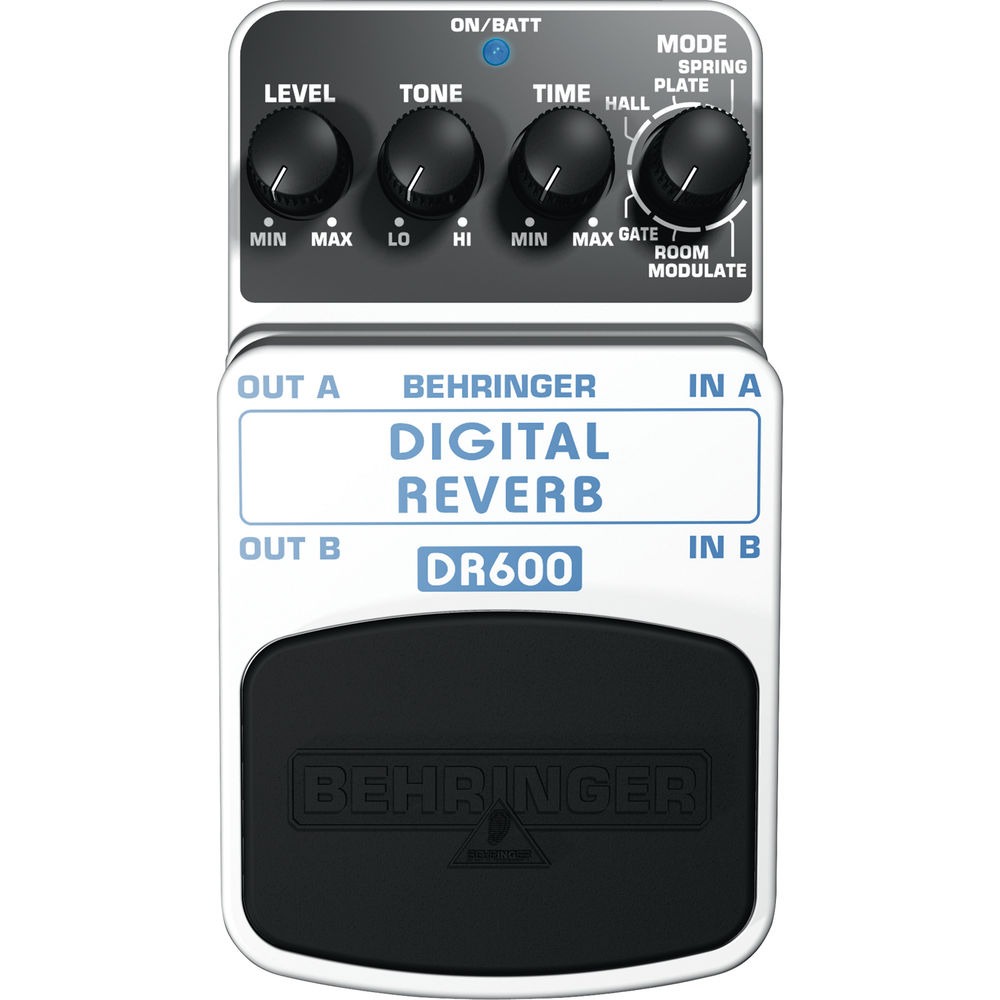 Behringer DR600 디지털 스테레오 리버브베링거 기타 이펙터 페달