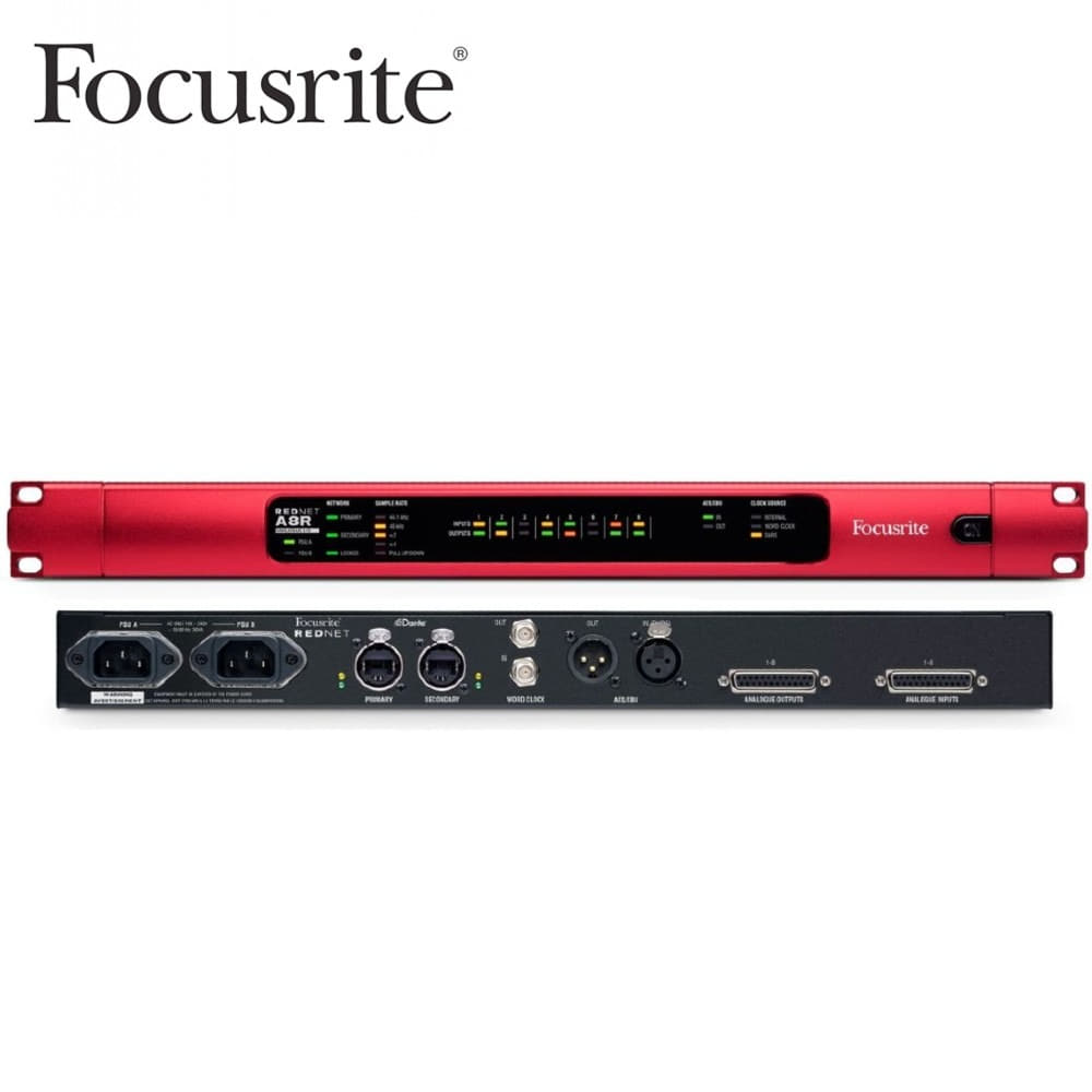 Focusrite RedNet A8R 아날로그 오디오 인터페이스