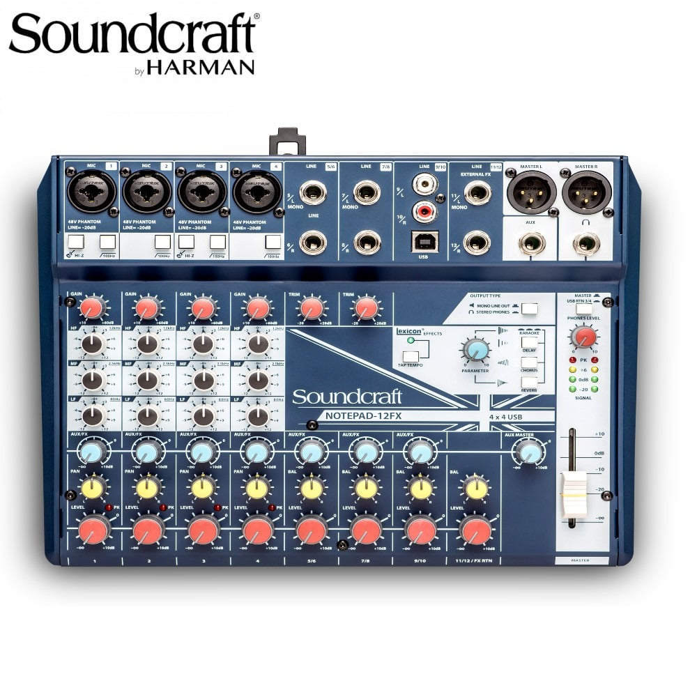 Soundcraft Notepad 12FX 오디오 인터페이스 믹서