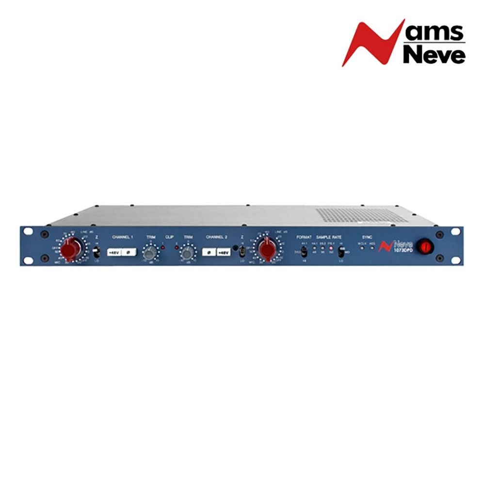 AMS NEVE 1073 Mono Module/ 니브 원 /1073 듀얼 마이크 프리앰프/2채널/+48V 팬텀 파워 및 위상 반전 스위치/192kHz 디지털 출력