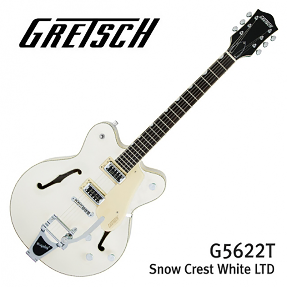 Gretsch 일렉기타 LTD G5622T Snow Crest White 색상