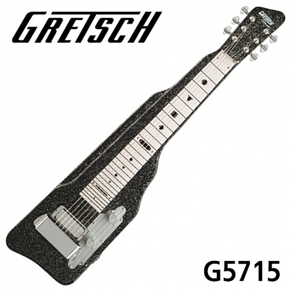 Gretsch 일렉기타 G5715 Lap Steel Black Sparkle