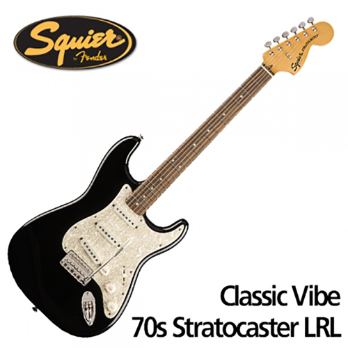 Squier 스콰이어 Classic Vibe 70s Stratocaster LRL 일렉기타 Black (BLK) 색상
