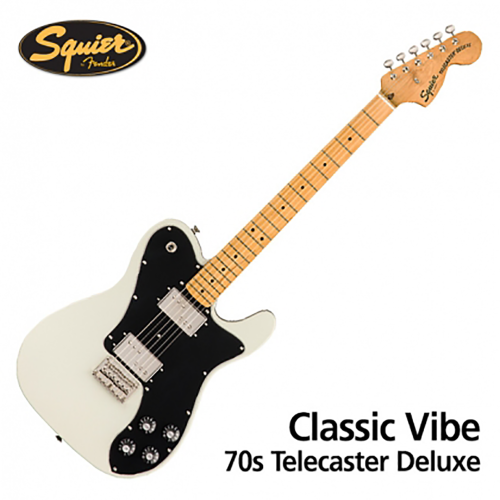 Squier 스콰이어 Classic Vibe 70s Telecaster Deluxe 일렉기타 Olympic White 색상
