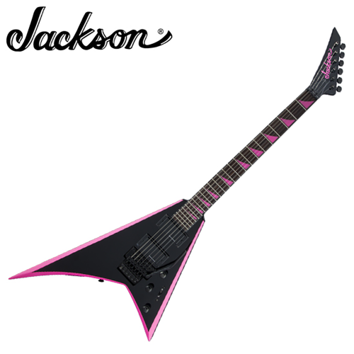 Jackson 잭슨 X Series RHOADS (Randy Rhoads) RRX24 일렉기타 Black with Neon Pink Bevels 색상