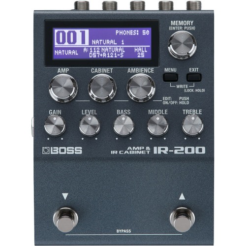 BOSS 보스 IR-200 Amp &amp; IR Cabinet 앰프 &amp; IR 캐비넷 시뮬레이터 이펙터 페달 IR200