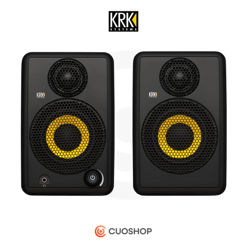 KRK GoAux3 블랙 스튜디오 스피커 2통 신형 3인치 블루투스 USB 모니터스피커 공식수입 정품